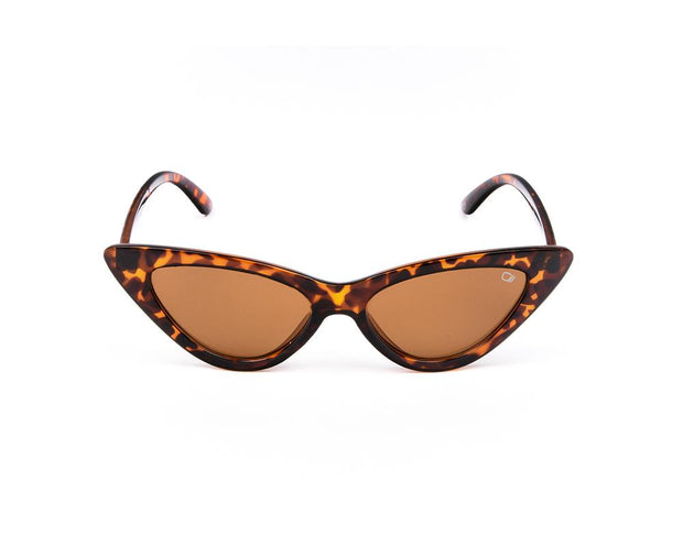 SHELL SUNGLASS - FULL FRAME - BROWN TORTOISE - TUK9003 - CATEYE - 55