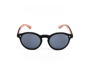 SHELL SUNGLASS - FULL FRAME - BLACK SHINE - TUK315 - ROUND