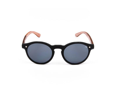 SHELL SUNGLASS - FULL FRAME - BLACK SHINE - TUK315 - ROUND