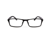 SHELL  - FULL FRAME - UNISEX - BLACK MATT - RED - RECTANGLE - (Lenses Included)*