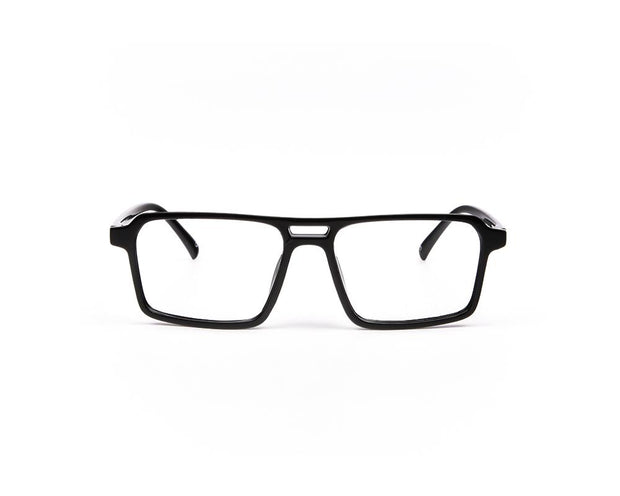 SHELL FRAME - FULL FRAME - BLACK SHINE - TUK2416 - SQUARE - 51 - Lenses Included