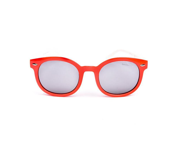 Round Red Shine WITH WHITE SUNGLASS KIDS AMK832