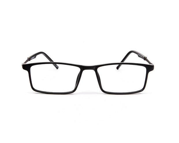 Specsmakers - Unisex Rectangle Full Frame - Black Matt Grey Metallic - AML8189 - (LENSES INCLUDED)*