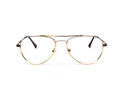 METAL  - FULL FRAME - GOLD SHINE - DB AOVAL - ANF30644 - (Lenses Included)*