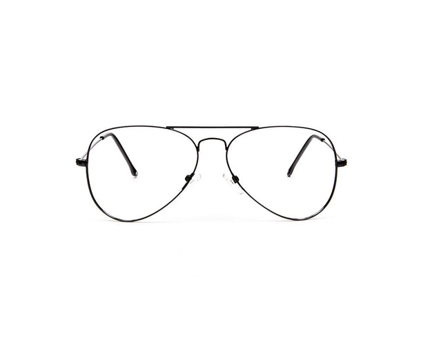 Specsmakers - Unisex DB Oval Full Frame - Black Shine BLACK - AML3001 - (LENSES INCLUDED)*