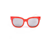 Square Red Shine WITH WHITE SUNGLASS KIDS AMK8117