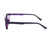 Cateye Purple Matt WITH Purple Clipon AMH8209 - Specsmakers