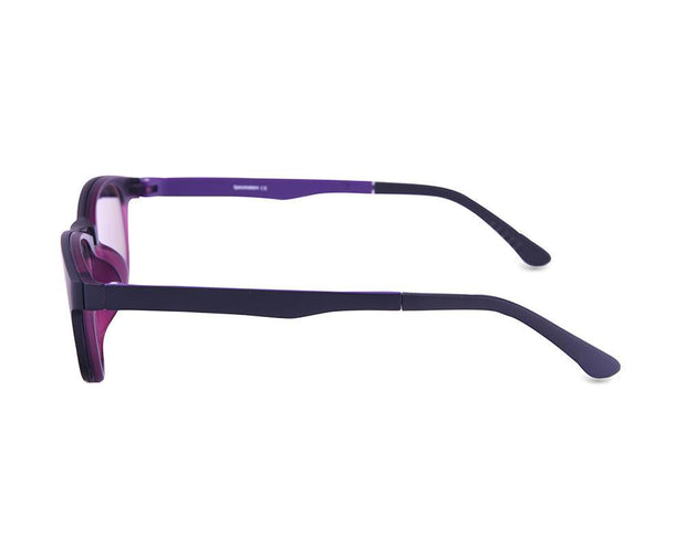 Cateye Purple Matt WITH Purple Clipon AMH8209 - Specsmakers