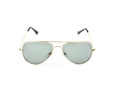 METAL SUNGLASS - FULL FRAME - GOLD SHINE - SOI3025 - AOVAL - 57