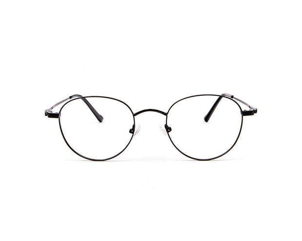 METAL  - FULL FRAME - BLACK MATT - ROUND - ANF30781 - (Lenses Included)*