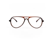 SHELL FRAME - FULL FRAME - BROWN SHINE - TUK2431 - Oval - 55 - Lenses Included
