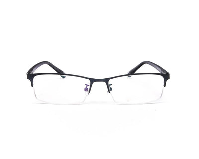 METAL  - HALF FRAME - BLUE MATT - TUK8817 - RECTANGLE - 52 - Lenses Incuded
