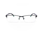 METAL  - HALF FRAME - BLUE MATT - TUK78071 - RECTANGLE - 51 - Lenses Incuded