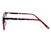 Cateye Purple Tortise with Tortise ACETATE Full Frame AMI5007 - Specsmakers