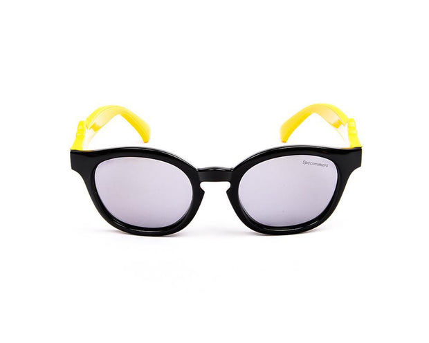 Round Black Shine WITH YELLOW SUNGLASS KIDS AMK819