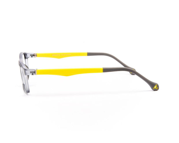 Peepstar - KIDS Rectangle Full Frame - Grey Matt YELLOW - AMLT14007 - (LENSES INCLUDED)*