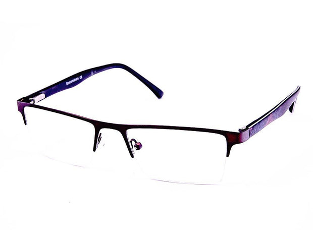 Rectangle Brown WITH Grey Half Frame AND6605N - Specsmakers