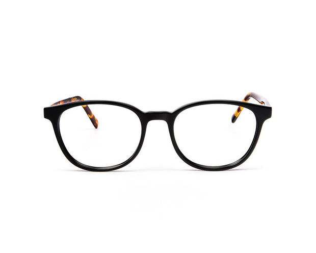 SHELL HAPSTER - FULL FRAME - BLACK SHINE - OVAL - CO7185 - (Lenses Included)*