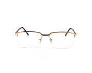 Specsmakers - Unisex DB Rectangle Half Frame - Gold Shine BLACK - ANF30348 - (LENSES INCLUDED)*