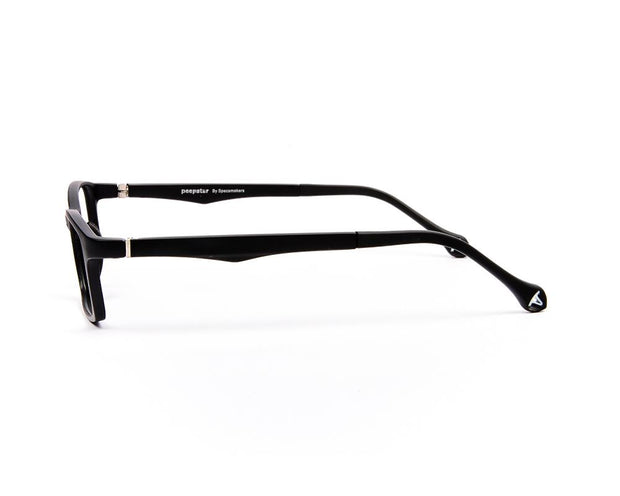 Peepstar - KIDS Rectangle Full Frame - Black Matt BLACK - AMLT14007 - (LENSES INCLUDED)*