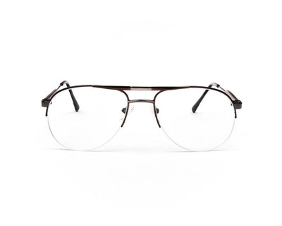 METAL  - HALF FRAME - BROWNSHINE - ANF30375 - DB AOVAL - 53 - Lenses Incuded