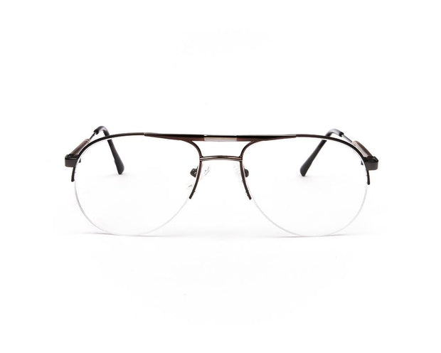 METAL  - HALF FRAME - BROWNSHINE - ANF30375 - DB AOVAL - 53 - Lenses Incuded