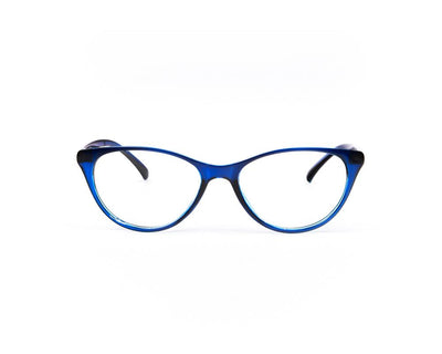 SHELL FRAME - FULL FRAME - BLUE SHINE - TUK2382 - CATEYE - 53 - Lenses Included