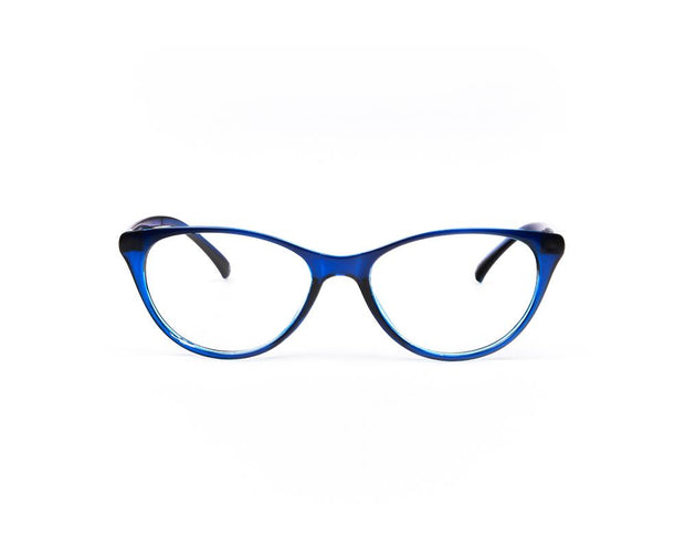 SHELL FRAME - FULL FRAME - BLUE SHINE - TUK2382 - CATEYE - 53 - Lenses Included
