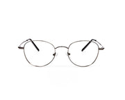Specsmakers - Unisex Round Full Frame - Grey Metallic Shine BLACK - ANF30778 - (LENSES INCLUDED)*