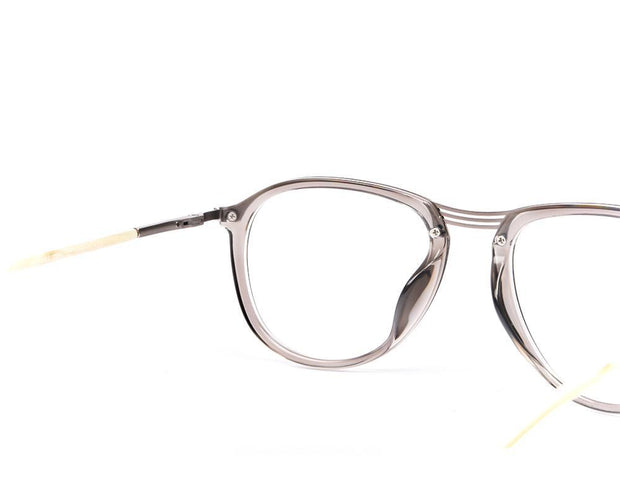 Oval Crystal Grey WITH SILVER Shell Frame SS10515 - (LENSES INCLUDED)*