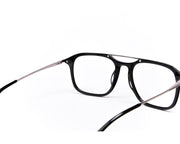 Square Black Shine WITH SILVER Shell Frame SS20084 - (LENSES INCLUDED)*