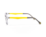Peepstar - KIDS Rectangle Full Frame - Grey Matt YELLOW - AMLT14001 - (LENSES INCLUDED)*
