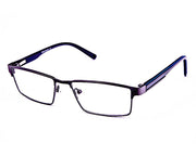 Rectangle Grey Metallic Shine WITH Blue Full Frame AMHPR10015 - Specsmakers