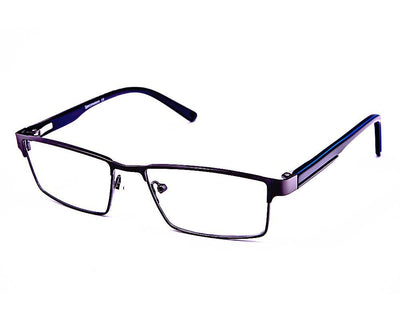 Rectangle Grey Metallic Shine WITH Blue Full Frame AMHPR10015 - Specsmakers