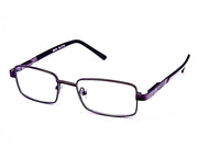 Rectangle Grey Metallic WITH BLACK Full Frame MOTO - Specsmakers