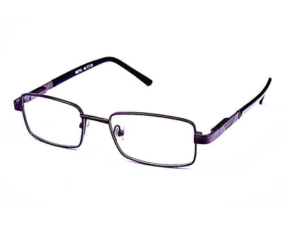 Rectangle Grey Metallic WITH BLACK Full Frame MOTO - Specsmakers