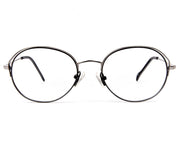 Specsmakers - Unisex Oval Full Frame - Black  Matt  Grey Metallic - AMO2419 - (LENSES INCLUDED)*