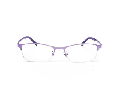 METAL  - HALF FRAME - PURPLE SHINE - TUK001 - RECTANGLE - 51 - Lenses Incuded