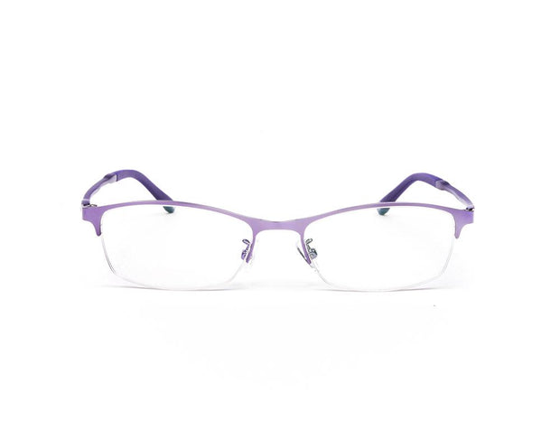 METAL  - HALF FRAME - PURPLE SHINE - TUK001 - RECTANGLE - 51 - Lenses Incuded