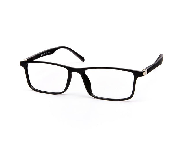 Specsmakers - Unisex Rectangle Full Frame - Black Matt BLACK - COC105 - (LENSES INCLUDED)*