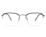Specsmakers - Unisex Square Half Frame - Black Matt - AMO2418 - (LENSES INCLUDED)*