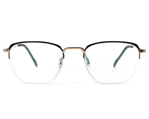 Specsmakers - Unisex Square Half Frame - Black Matt - AMO2418 - (LENSES INCLUDED)*