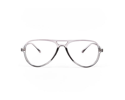 SHELL FRAME - FULL FRAME - CRYSTAL GREY - TUK2431 - Oval - 55 - Lenses Included