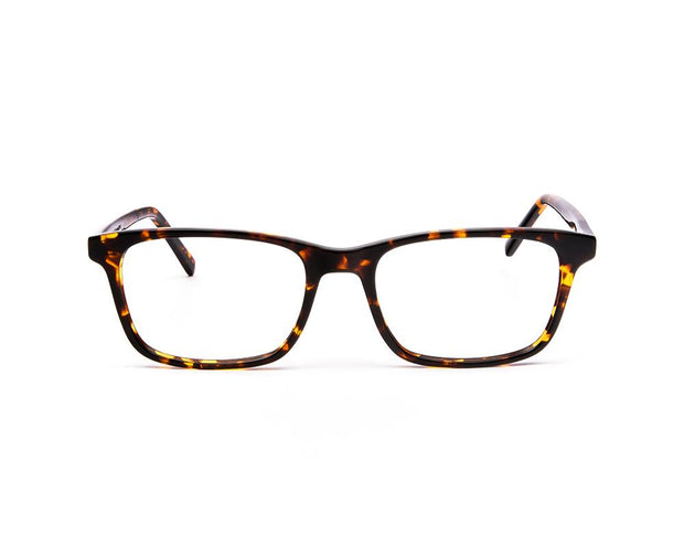 SHELL HAPSTER - FULL FRAME - BROWN TORTISE - RECTANGLE - CO7182 - (Lenses Included)*