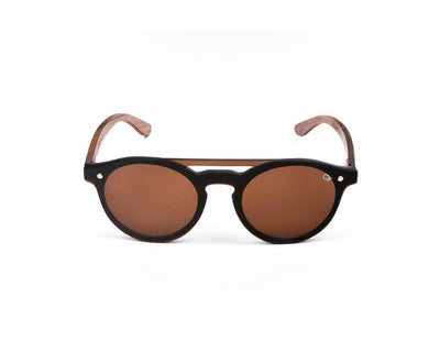 SHELL SUNGLASS - FULL FRAME - BROWN SHINE - TUK316 - ROUND