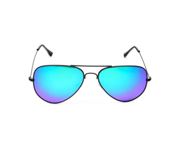 METAL SUNGLASS - FULL FRAME - BLACK MATT - SOI3025 - AOVAL - 57
