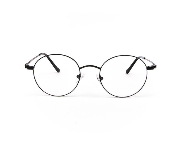 METAL  - FULL FRAME - BLACK MATT - ANF30780 - ROUND - 49 - Lenses Incuded