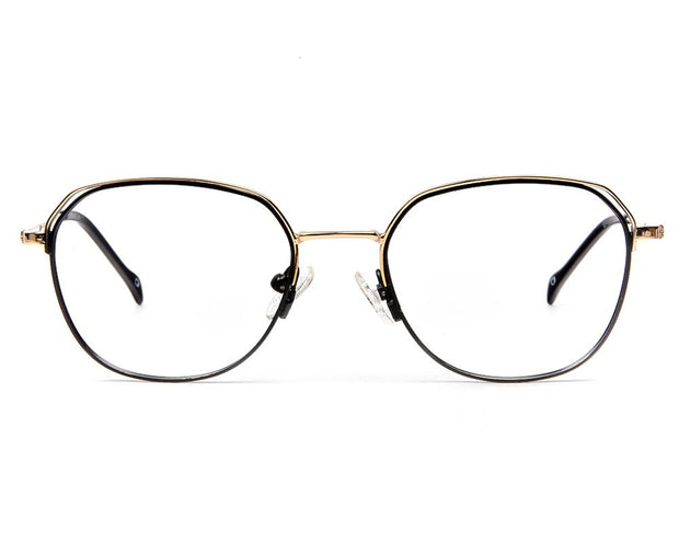 Specsmakers - Unisex Square Full Frame - Black Matt Gold - AMO2420 - (LENSES INCLUDED)*