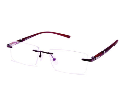 Rectangle Brown WITH Brown Rimless AMG1730 - Specsmakers