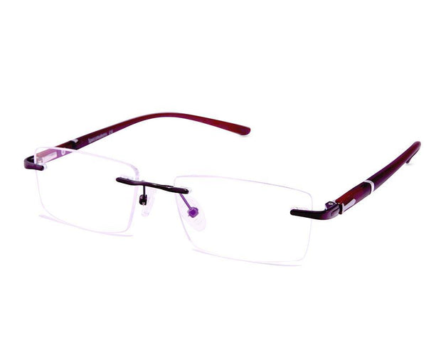 Rectangle Brown WITH Brown Rimless AMG1730 - Specsmakers